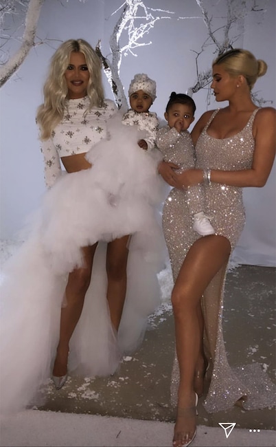 Kylie Jenner, Khloe Kardashian, Stormi Webster, True Thompson, Kardashian-Jenner Christmas 2018, Party
